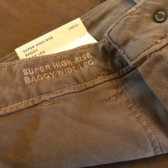 NWT AEO DREAMY DRAPE HIGH-WAISTED BAGGY WIDE-LEG PANTS - Picture 10 of 13
